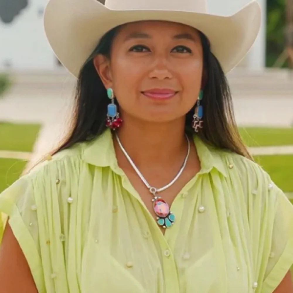 Mud Lowery Crystal & Turquoise Necklace- NIB - Picture 3 of 14